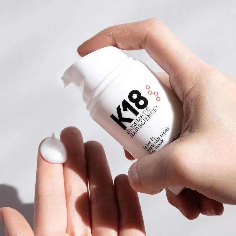 Original K18 Leave-In Molecular Repair Hårmask Skador Återställ Mjukt hår Djup Keratin Hårbottenbehandling Slät hårvårdsmask_voghion.com