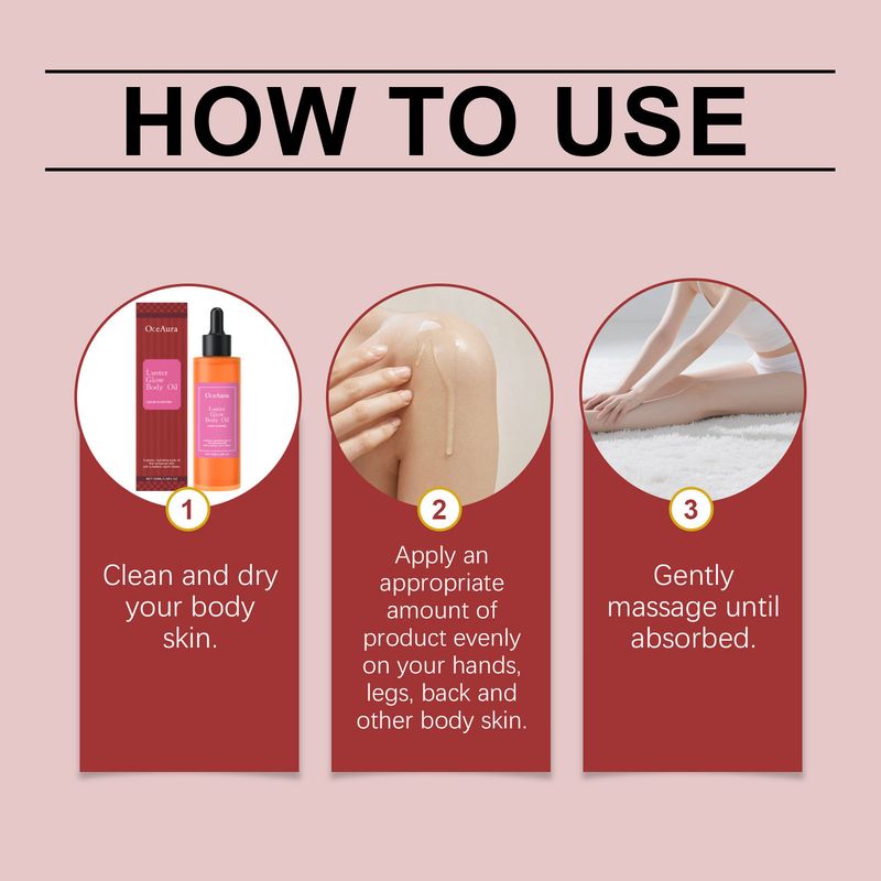 Hydraterende olie, lichtgewicht verzorgende olie voor het vormen en modelleren van lichaamslijnen_voghion.com