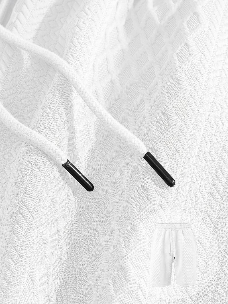 Ropa de verano para hombre, nueva camiseta polo deportiva de manga corta con solapa fina y tejido jacquard para hombre_voghion.com