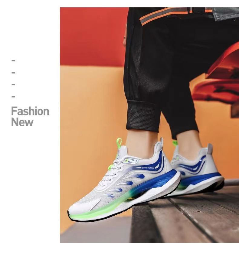 Laufende, ultraleichte, stoßdämpfende, weiche Sohle für Herren, lässige Sport-Popcorn-Sohlen, atmungsaktive Laufschuhe, trendig_voghion.com