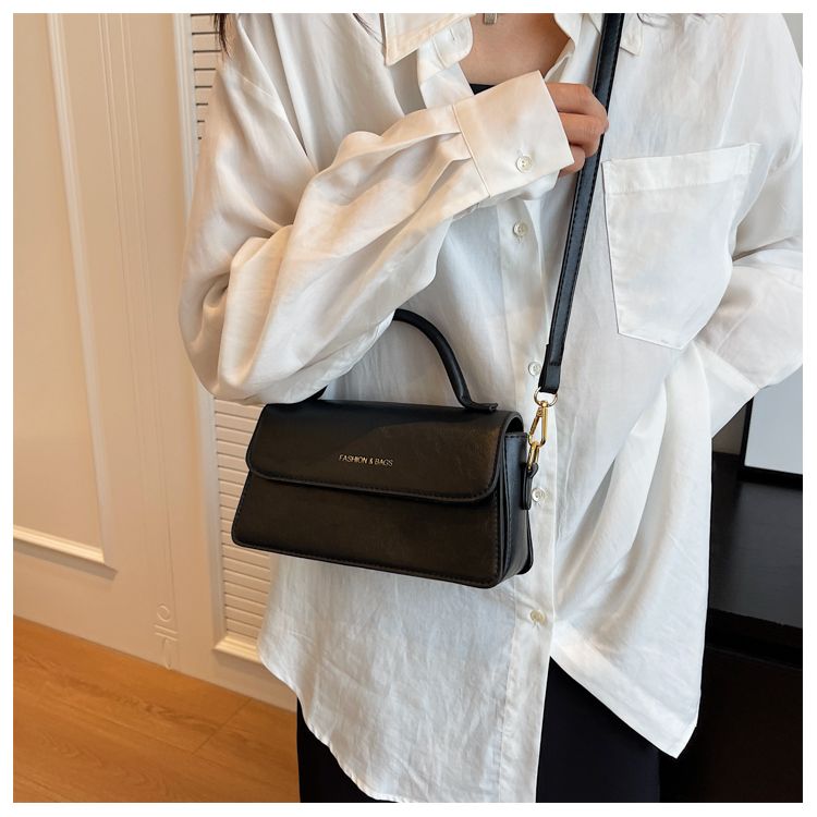 Borsa piccola retrò da donna, borsa a tracolla a tracolla da donna, nuova moda autunno e inverno, borsa quadrata portatile di alta qualità da donna._voghion.com