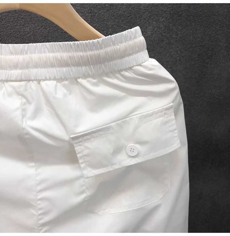 Men's Clothing 2024 Summer New Casual Shorts Men's Lightweight All match Five point Casual Pants Drawstring Elastic Half length Overalls_voghion.com