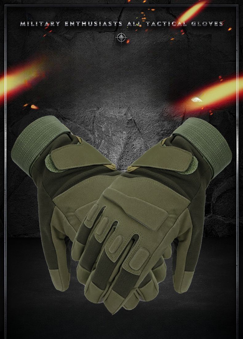 Tactical Gloves Men Anti-Slip Cut-Resistant Wear-Resistant Blackhawk Full Half Finger Self-Defense Combat Mountaineering_voghion.com