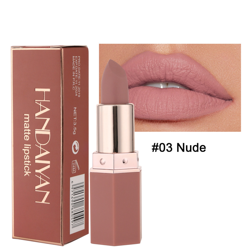 Make-up blockbuster HANDAIYAN Han Daiyan hot selling zes kleuren matte vochtinbrengende lippenstift_voghion.com