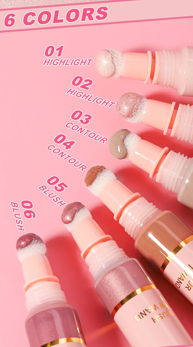 Blush YOUNG VISION Liquid Air Cushion Contouring Blush Highlighter Stick Pearlescent Delicate Blush Liquid Easy To Operate And Carry_voghion.com