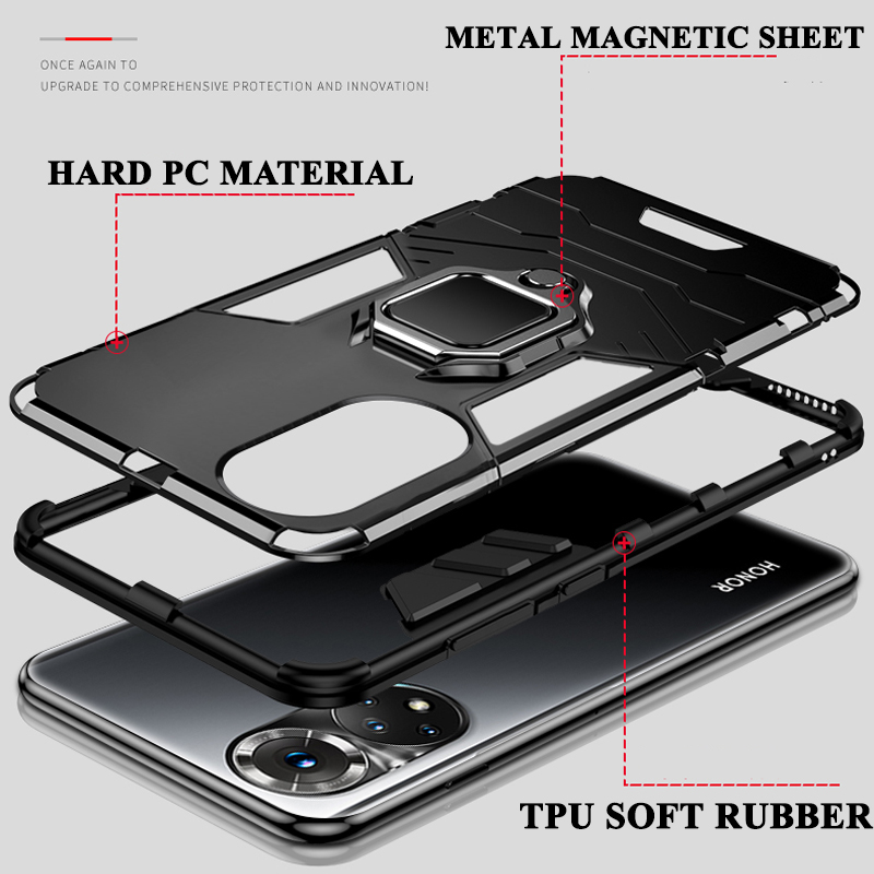 Shockproof Armor Case For Huawei Nova 9 Pro 10 SE 7 8 7i 8i Y60 Y90 Y70 Plus Stand Back Phone Cover for Honor 50 70 Lite Fundas_voghion.com