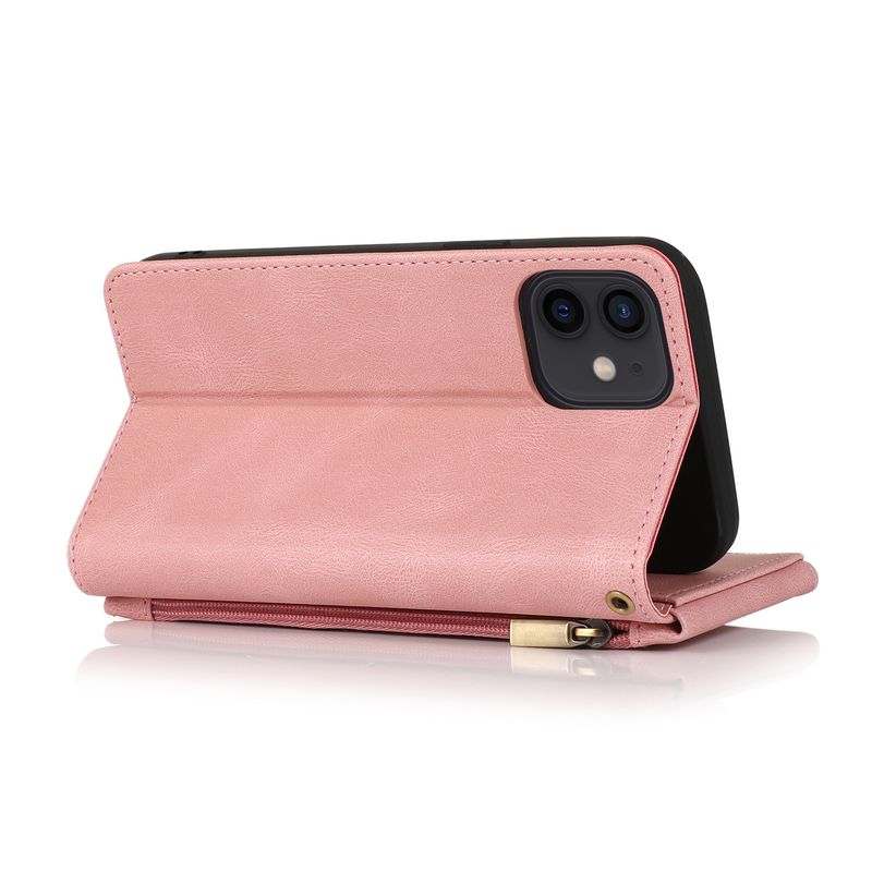 Mobile Phone Case Suitable For Iphone14 Leather Case Nine Carabiner Multifunctional Apple 14plus Skin-Sensitive Mobile Phone Protective Case_voghion.com