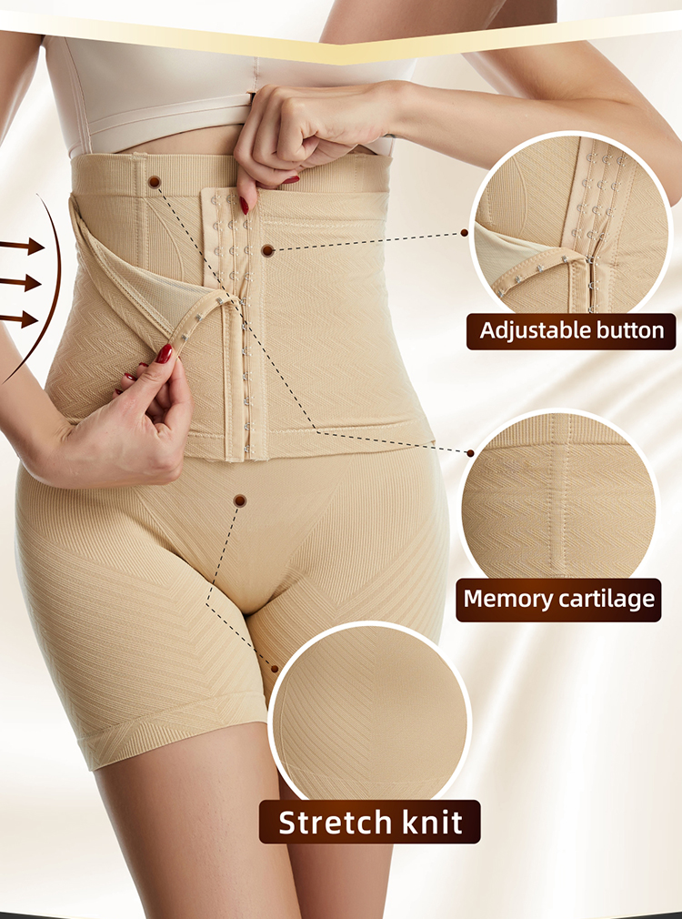 Nuovo controllo della pancia da donna con gancio per il sollevamento del sedere Mutandine modellanti a vita alta Pantaloncini modellanti per il corpo da donna_voghion.com