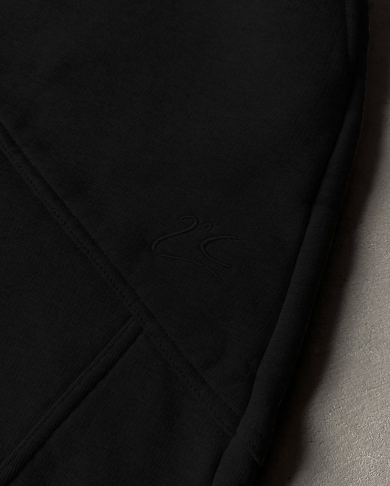 Calças de moletom com bordados de alta qualidade – Calças de moletom hip-hop unissex (ajuste grande, cintura alta, fecho com cordão, essenciais para o streetwear)_voghion.com