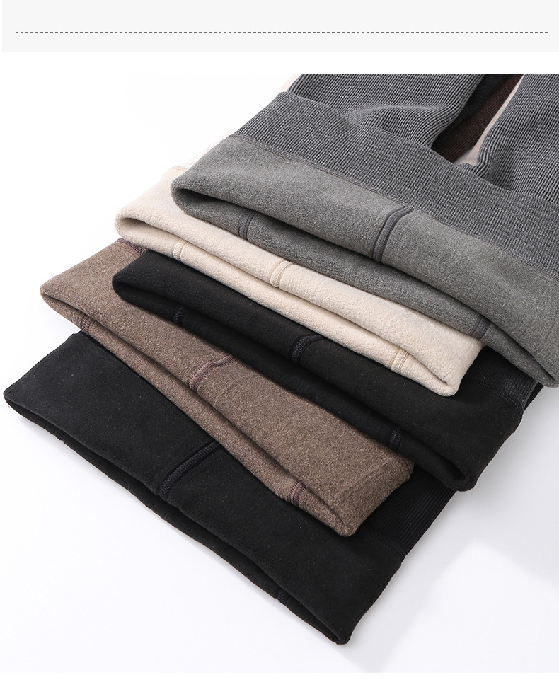 Leggings dimagranti autunnali e invernali da donna più leggings e collant a righe verticali in velluto e ispessiti_voghion.com