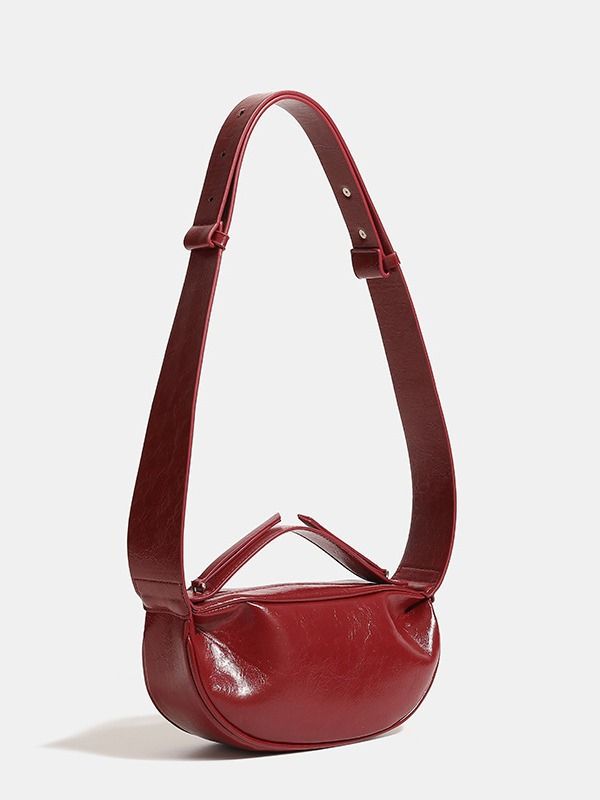Red Dumpling Mini Handbag Women's Bridal Crossbody 2025 Spring And Summer New Fashion Hundred And Matching Casual Daily Exquisite Elegant_voghion.com