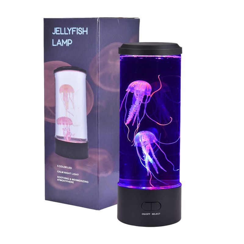 LED-Simulation Quallen Lava Lampe USB Bunte Schlafzimmer Nachttisch Atmosphäre Nachtlicht Geburtstagsgeschenk Zimmer Zierleuchten_voghion.com