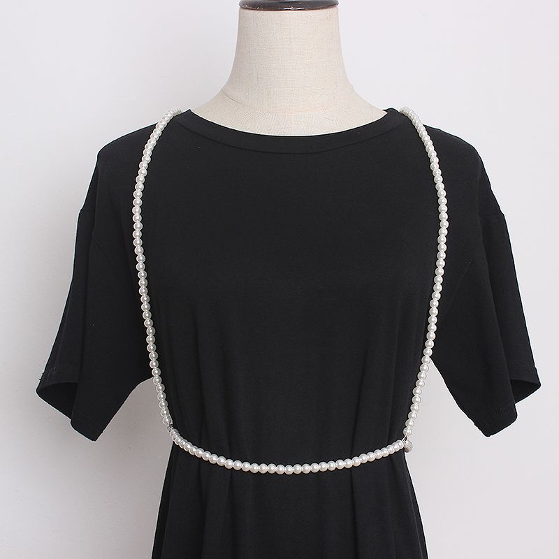 Net Celebrity Perlen-Hosenträger weiblich ins Perlenkette Hosenträger Kette Weste Dekoration mit Rock Hemd Zubehör Oberbekleidung_voghion.com