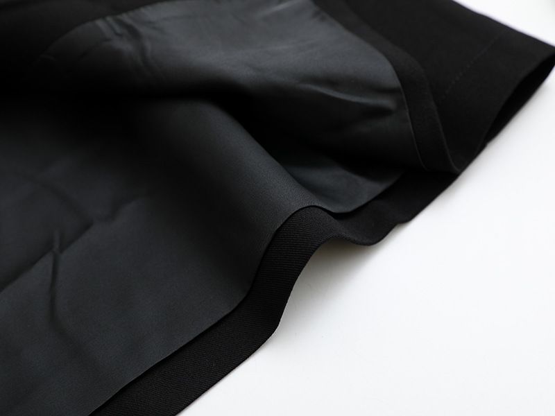 Women's autumn and winter clothing lapel shoulder sleeves Pieter splicing double-breasted oblique pocket large size_voghion.com