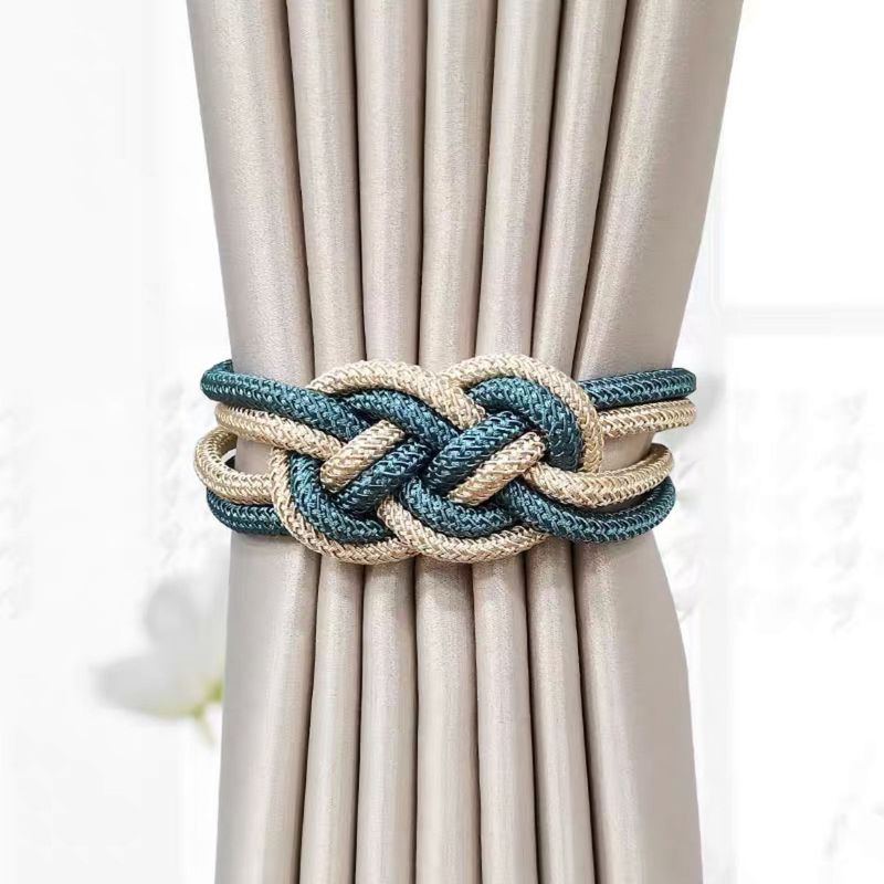 Tiebacks Modern Creative Curtain Straps Cute Simple Chinese Knot Hanging Rope Storage Strap Nordic_voghion.com