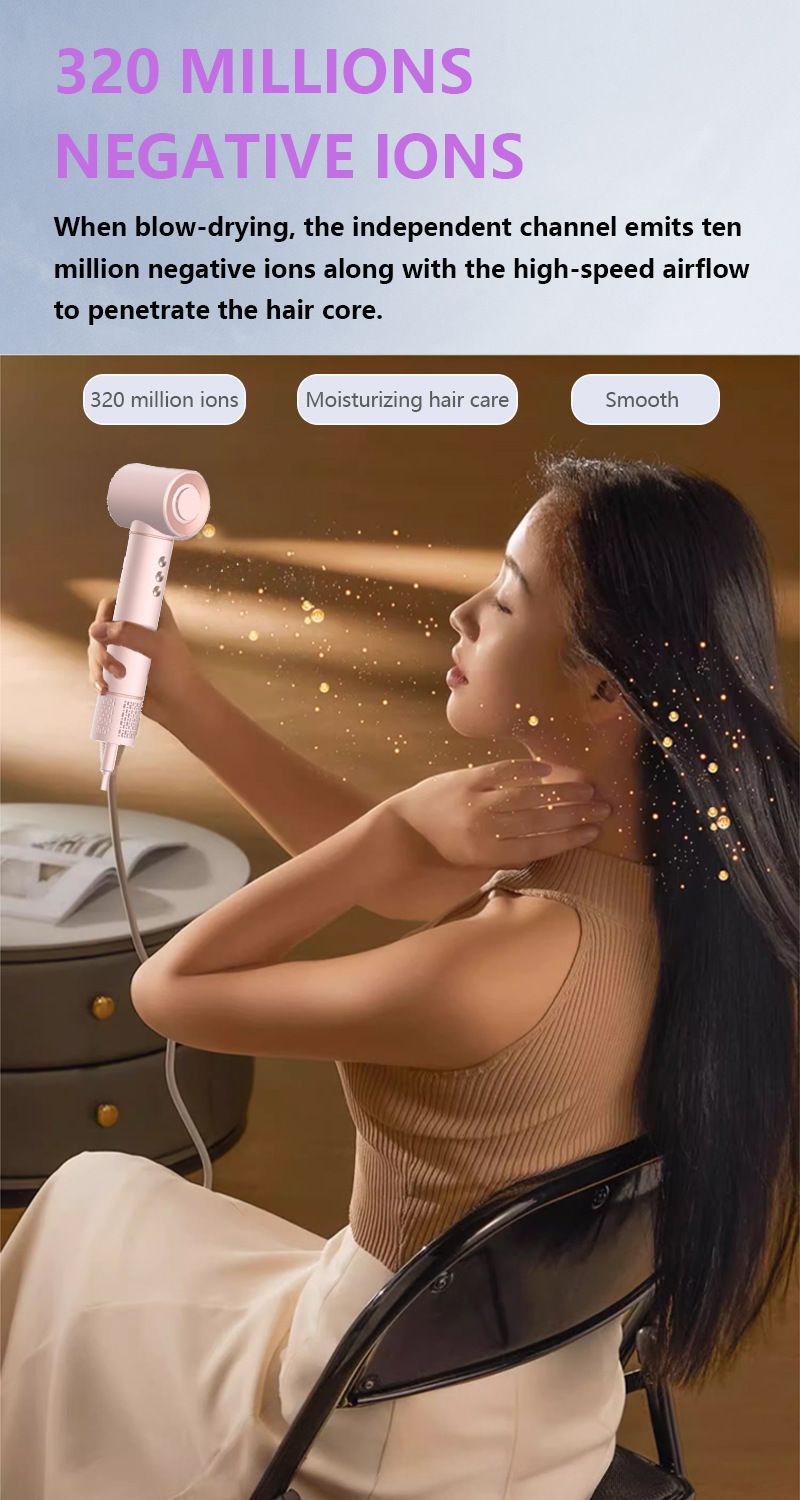 5-in-1 Hot Air Styling Brush Electric Hair Dryer Comb Negative Ion Technology For Straightening Curling Volumizing_voghion.com