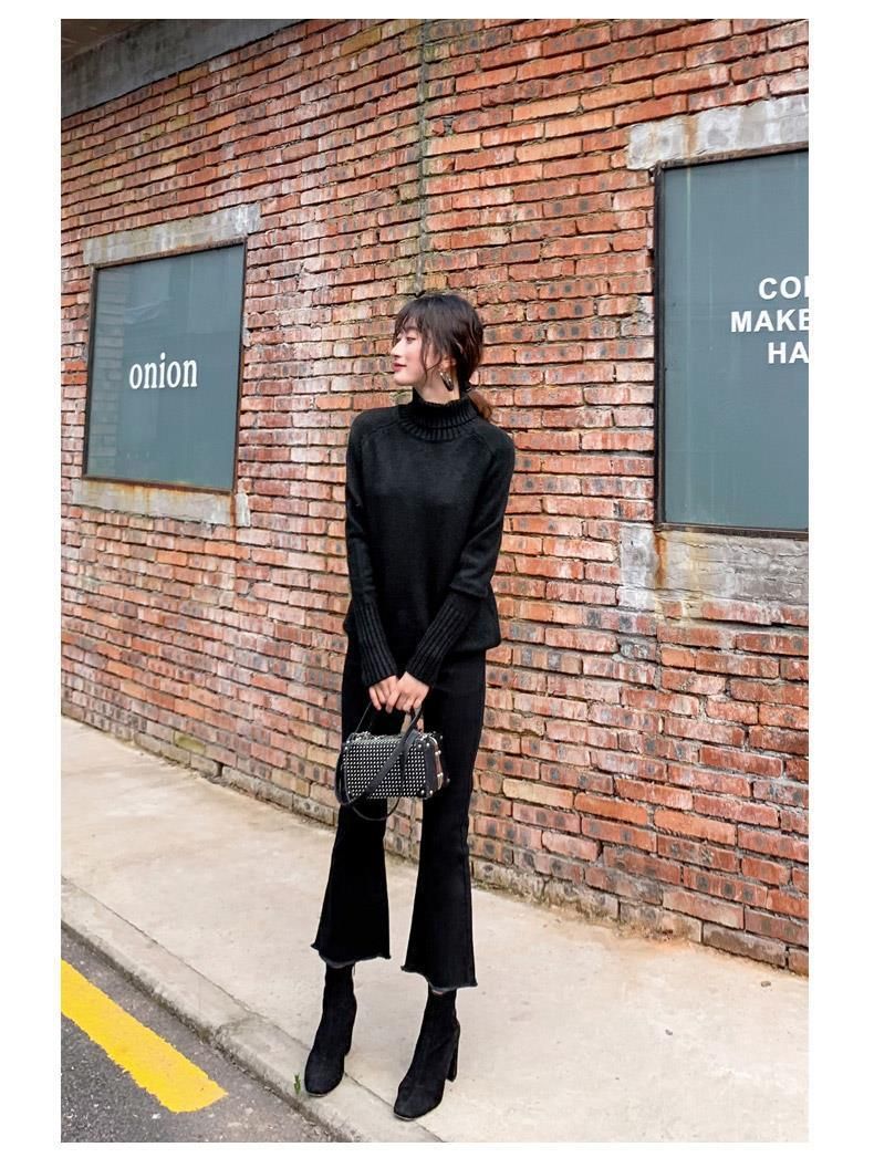Korean version of suden hin micro jeans high waised spring and summer, wide leg small flared pans for women in_voghion.com