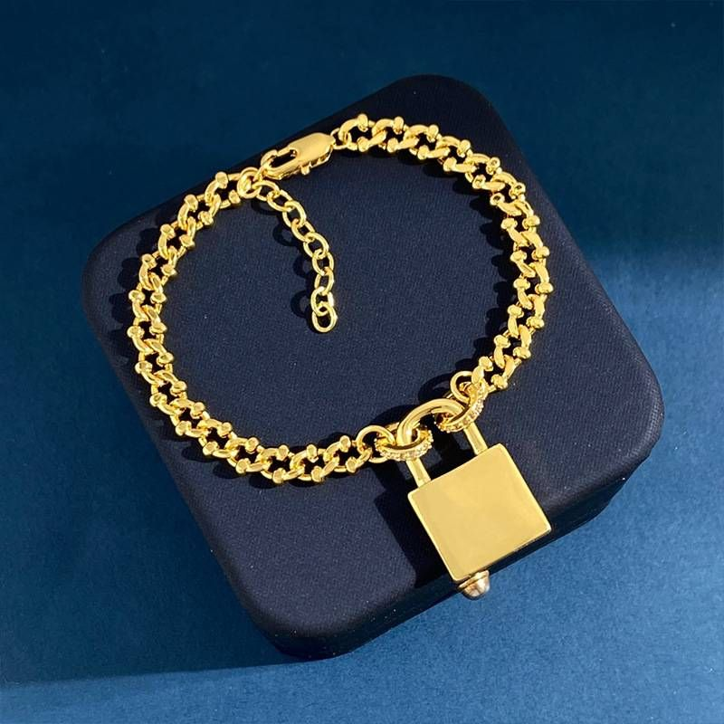 Designer-Diamant-Schloss-B-Butaben-Anhänger-Halsketten-Armband Damen, Modeschmuck, Party-Hochzeitsaccessoires, Bestes_voghion.com
