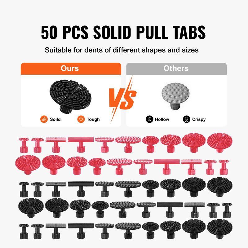 VEVOR Car Body Dent Puller Bridge Lifter Tool Paintless Hail Remover Repair Kit_voghion.com