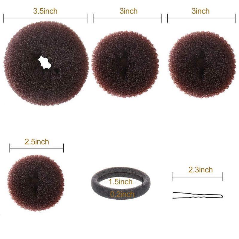 Bigodino per capelli, set multi-pezzo per arricciare i capelli, forcina per tirare i capelli, set con testa a sfera, strumenti per lo styling con testa a bocciolo di fiore, prodotti per capelli_voghion.com