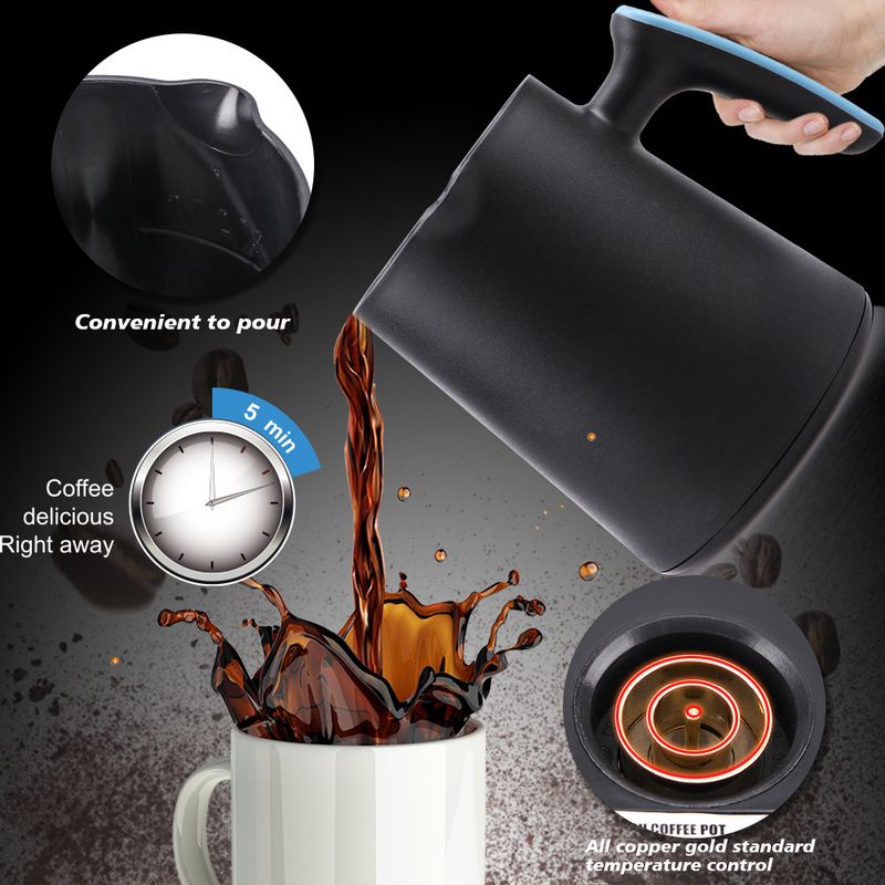 Cafetera portátil para oficina, espresso turco de 300 ml_voghion.com