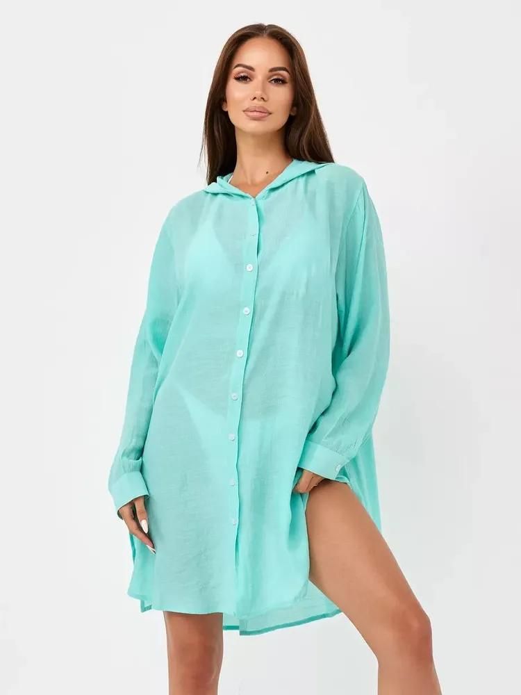 Strandüberzug für Damen – Leichter Sonnenschutz-Kimono-Überzug für Badeanzüge, Urlaub, Poolparty_voghion.com