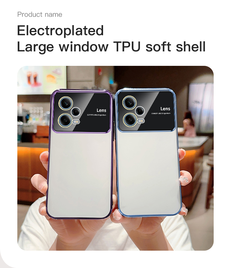 Lens Protector Grouss Fënster Case Fir Xiaomi Redmi Note 12 Pro Plus Cover Redmi Note 10 9 11 Pro Max 10S 12S 11S 9S 12C_voghion.com