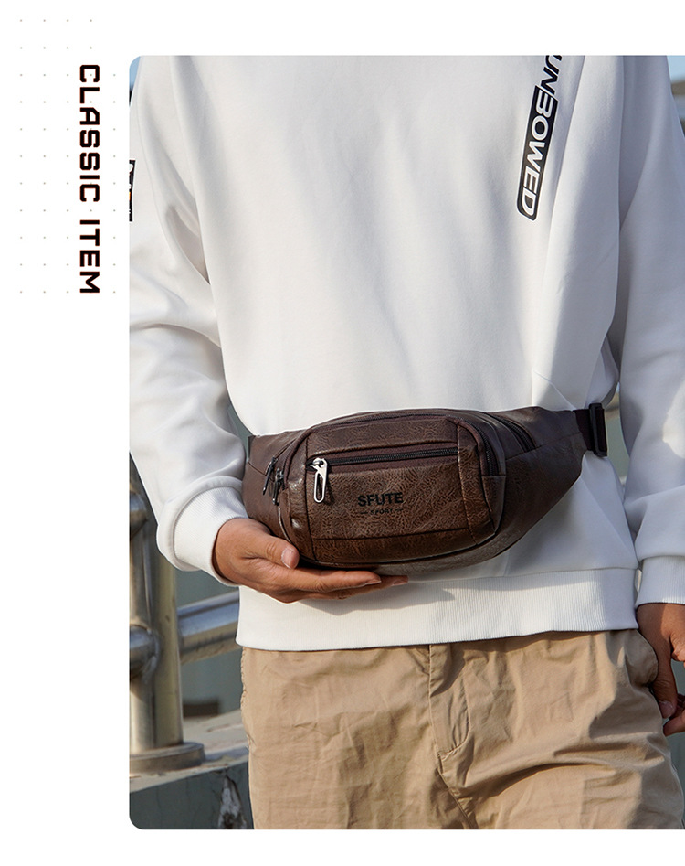 Collezione di portafogli da uomo per la raccolta di contanti da lavoro multistrato in PU in morbida pelle di grande capacità, borsa sul petto da donna,_voghion.com