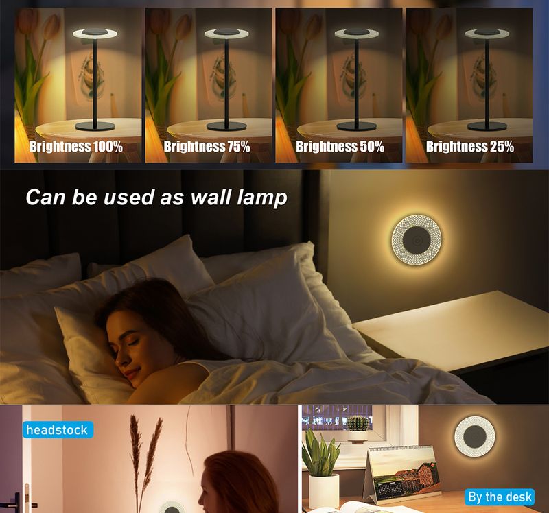 Lampe d'ambiance de jeu RGB Fantasy, LED carrée, charge de bureau, charge de type C_voghion.com