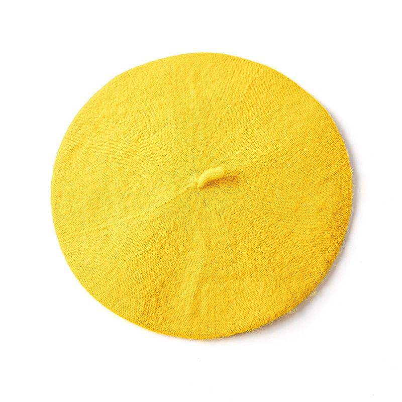 New Arrivals Women Girl French Artist Warm Wool Beanie Hat Cap Vintage Plain Beret Hats Solid Color Elegant Lady Winter Caps_voghion.com