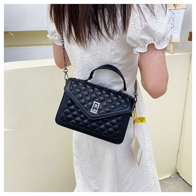 High-end Bag Women's 2023 New Autumn And Winter Handbag Women's Bag Rhombus fashion shoulder bag all-match wideband Messenger bag_voghion.com