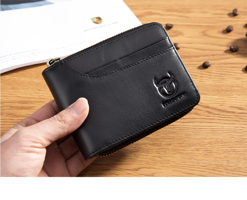 Bullcaptain rfid nova carteira masculina leathe moeda puse designe banda carteira embreagem leathe carteira masculina cad_voghion.com