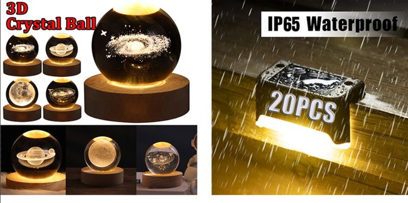 Lampada solare a LED bianco caldo per gradini, scale, luci da giardino per esterni, impermeabile, decorazione per balcone, per patio, scale, recinzione_voghion.com