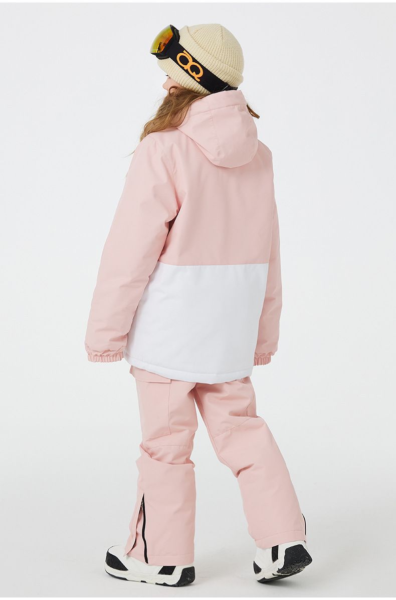 Moeder & Kinderen Sneeuwpak Set - Waterdichte & Warme Winter Skijas en Broek voor Jongens & Meisjes - Ademende Winddichte Sneeuwkleding voor Buitenactiviteiten_voghion.com