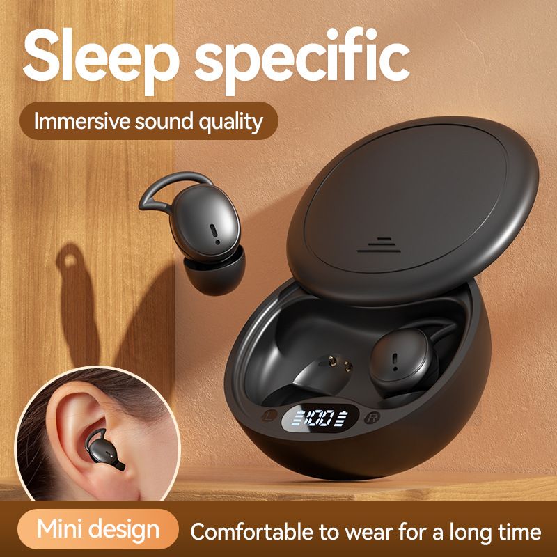 M73 In-Ear Mini Digital Display Long Battery Life Sleep Noise Cancelling Wireless Bluetooth Earbuds_voghion.com