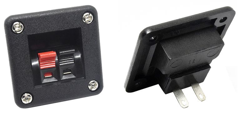 2pcs 6pcs 10pcs 2 3 Position Connector Terminal Push In Jack Load Spring 4 Pins Audio Speaker Terminals Plug Socket_voghion.com