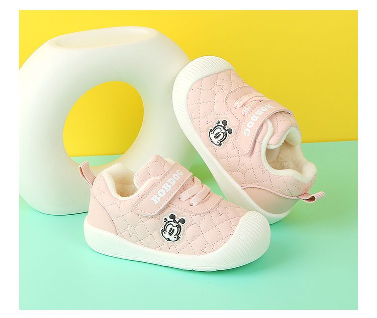 Bean Autumn/Winter New Two Cotton Baby Walking Shoes _voghion.com