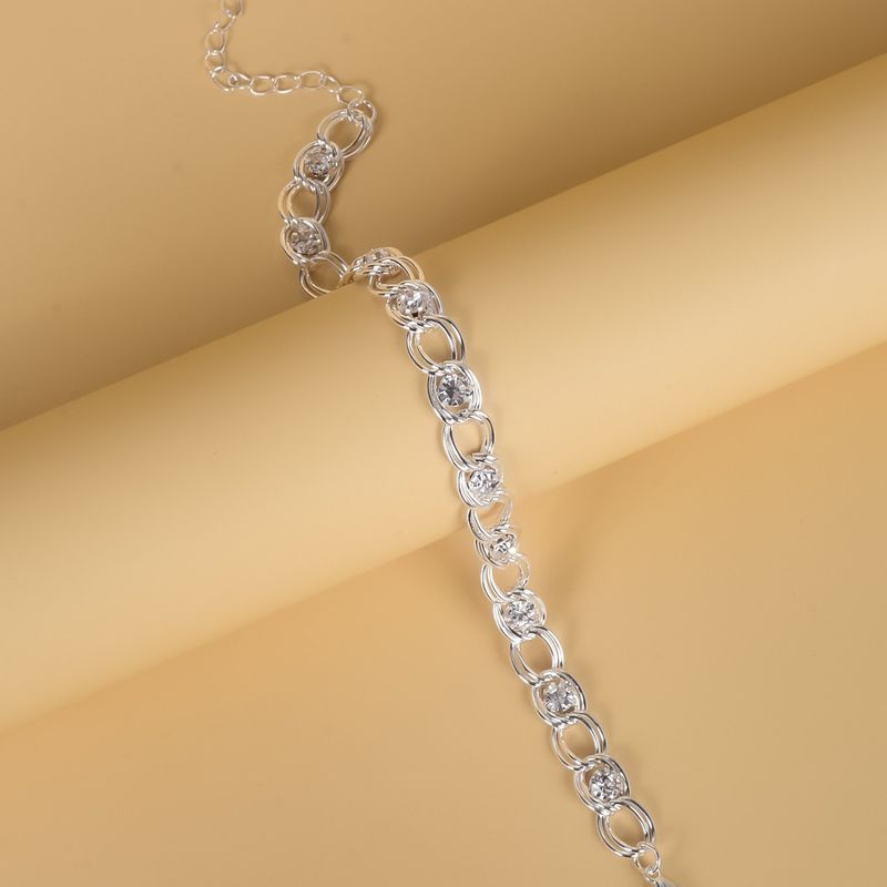 High-end Sense Simple Rhinestone Anklet Versatile For Women Factory New Jewelry_voghion.com