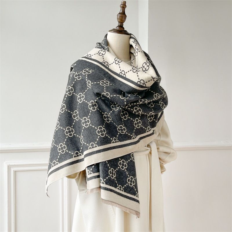 Sjaal vrouwen in de winter, met een high-end gevoel, imitatie van kasjmier. Kantoor airconditioning sjaal, veelzijdig trendy merk._voghion.com