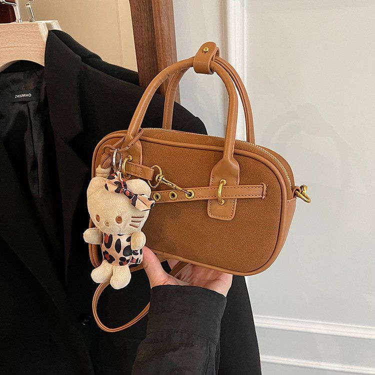 Pull down with detailed pictures, stitching, shoulder bag zipper, 2024 summer PU Boston_voghion.com