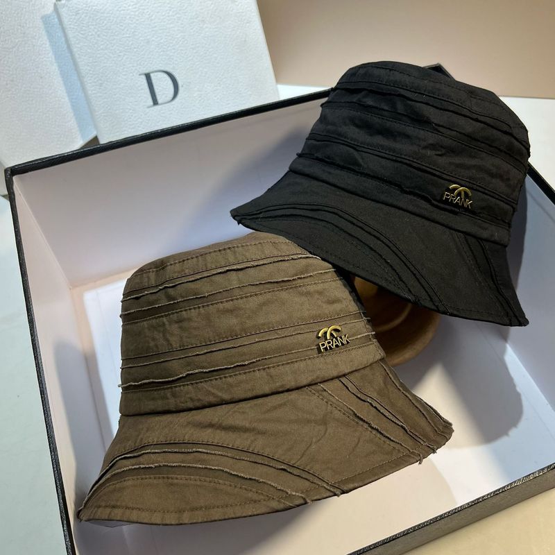 Japanese original designer's high-quality fisherman fashionable niche forest style combed cotton basin hat, spring and_voghion.com