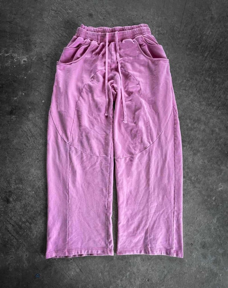 Schwere Vintage-Jogginghose für Herren – Übergroße, abgenutzte Streetwear-Jogginghose mit Retro-Waschung (3 Farben, S-2XL)_voghion.com