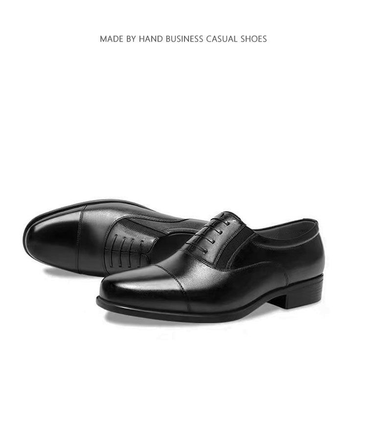 Formal business leather shoes for men soft sole triples for men black interview shoes for men_voghion.com