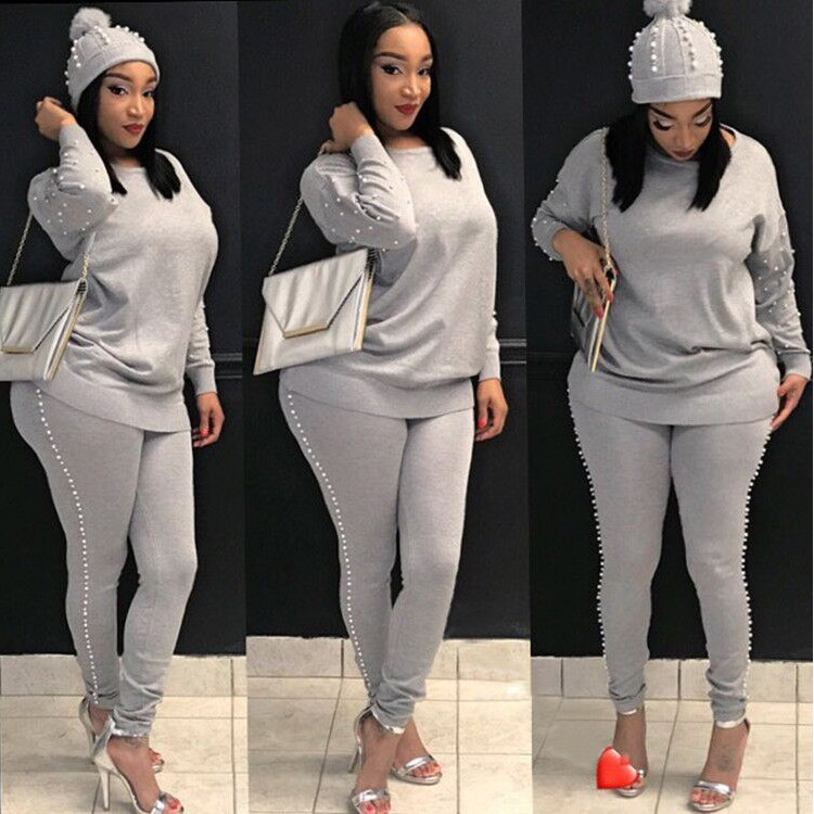 Set di palle di cannone in due pezzi casual alla moda da donna_voghion.com