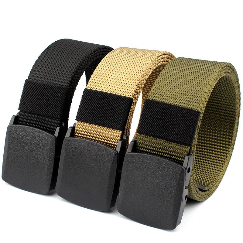 Herren Nylon Tactical Woven Canvas Outdoor Training Casual Gürtel Leinwandbindung_voghion.com