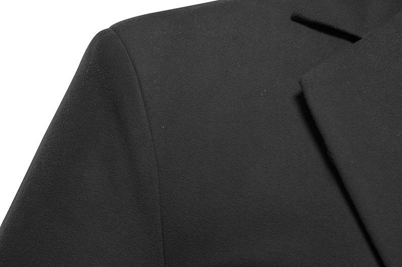 2024 Lente Nieuwe Trendy V-hals Suède Enkele Knoop Jas Pak Trouwjurk voor Mannen_voghion.com