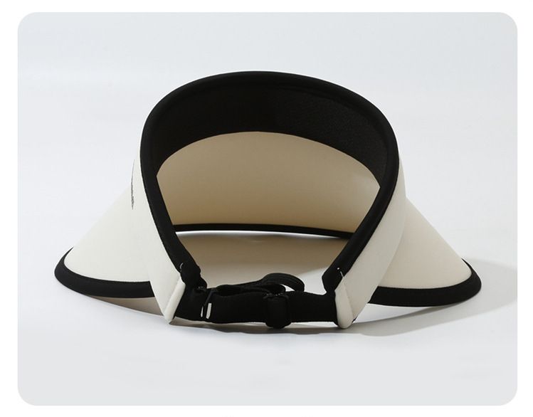 Cappello da spiaggia con visiera UPF50+ 2024, nuovo cappello da sole da donna, in seta ghiacciata a doppia faccia, snellente per il viso, a tesa larga_voghion.com