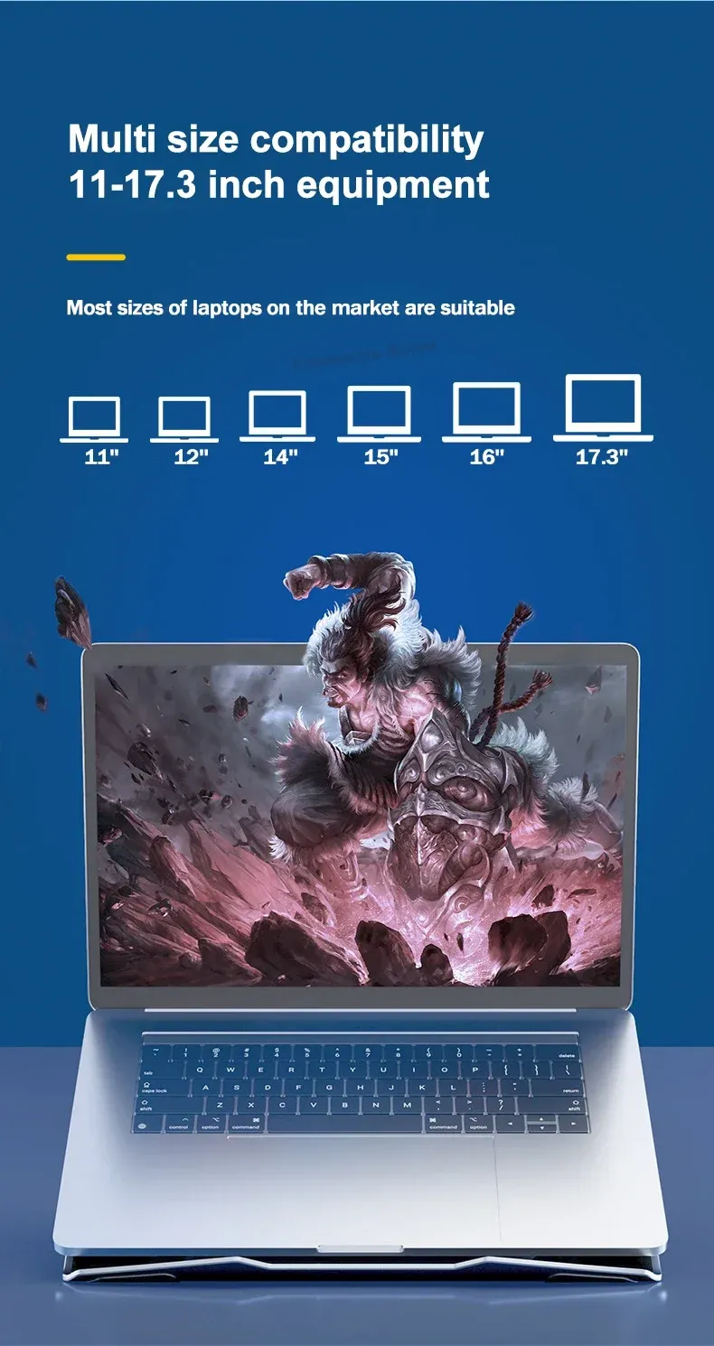 100% Authentic Product LZ-D20 Notebook Cooling Pad Aluminum Alloy Bracket Semiconductor Refrigeration Multi Angle Adjustable Laptop/Tablet_voghion.com