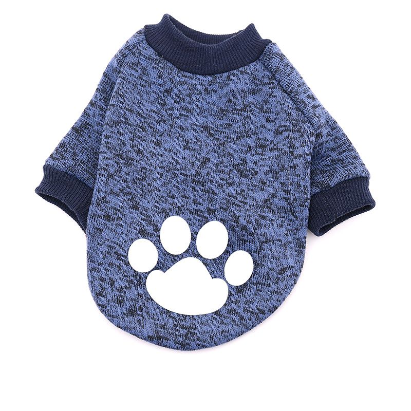 Cross-border pet sweater autumn and winter fleece printed sweater cat clothing dog clothes pet sweater wholesale_voghion.com