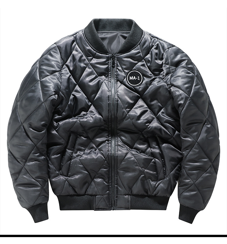 Lässiger doppelseitiger Baumwolljacke für Herren im Herbst und Winter, trendiger MA1-Pilot-Arbeitsanzug, übergroßer, verdickter Baseball_voghion.com